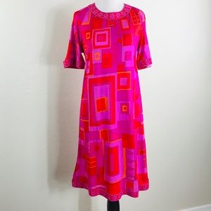 Averardo Bessi Floral Hippy BoHo SILK Dress